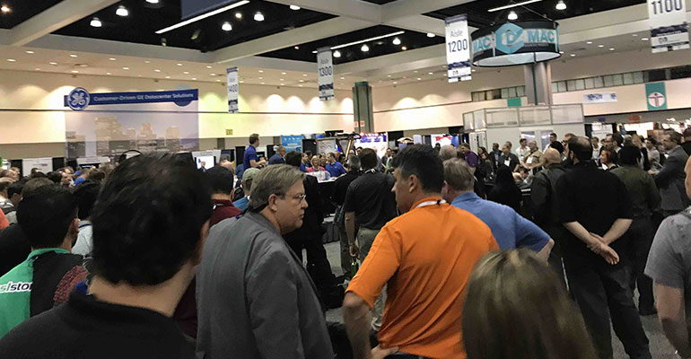 HostingCon 2017 Expo hall in action