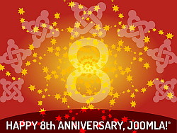 Joomla 8th anniversary. Image by @Helvecio