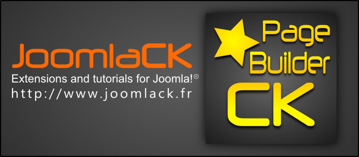 Joomla page builder ck