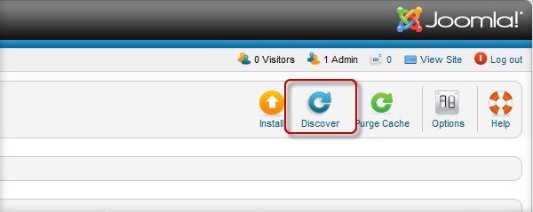 Click button "Discover" on toolbar