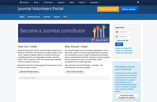 joomla-volunteers-portal