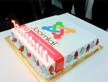 Birthday cake from Joomla!Day Malaysia in August 2015