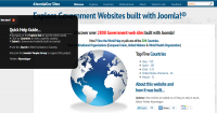 Joomlagov Home Page with flyout