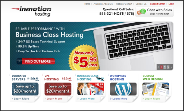Premium web hosting provider | Inmotion's screenshot