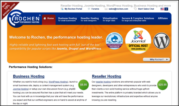 Premium web hosting provider | Rochenhost's screenshot