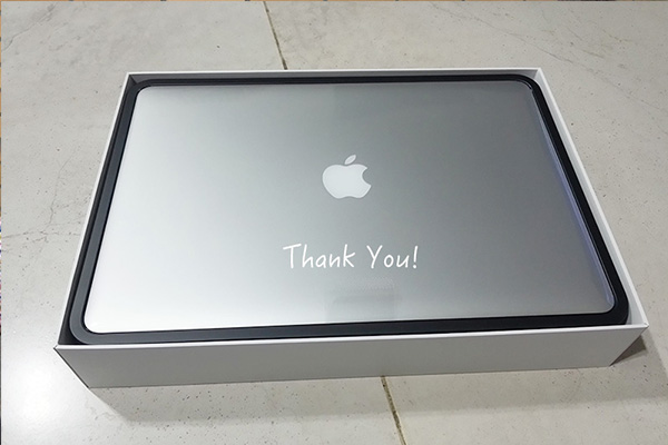 New MacBook Pro Laptop for Saurabh as outcome of Fundraising Campaign
