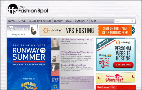 Popular websites using Joomla |  The Fashion Spot