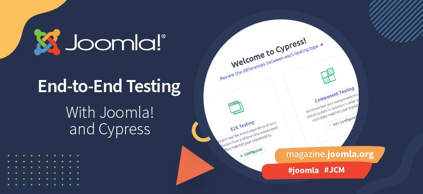 End-to-end testovanie s Joomla! a Cypress - Moje prvé kroky a myšlienky