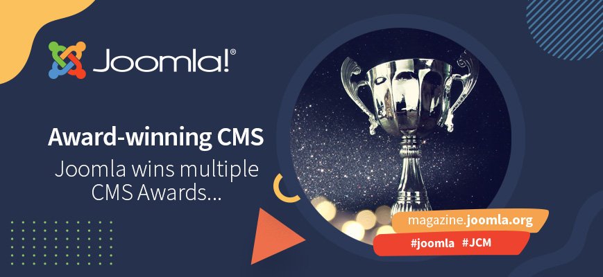 Joomla wen verskeie CMS-toekennings (en 'n bediener!), danksy sy gemeenskap