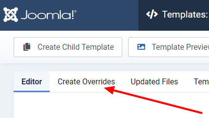 Create overrides tab