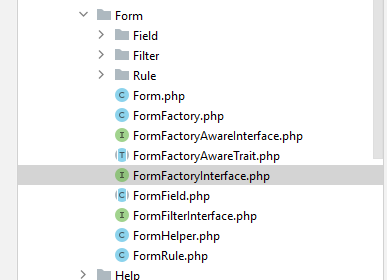 Joomla 5 Form (ex JForm) class file structure