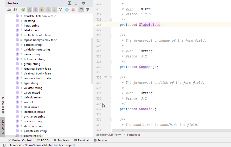 joomla 5 form field possible attributes for XML