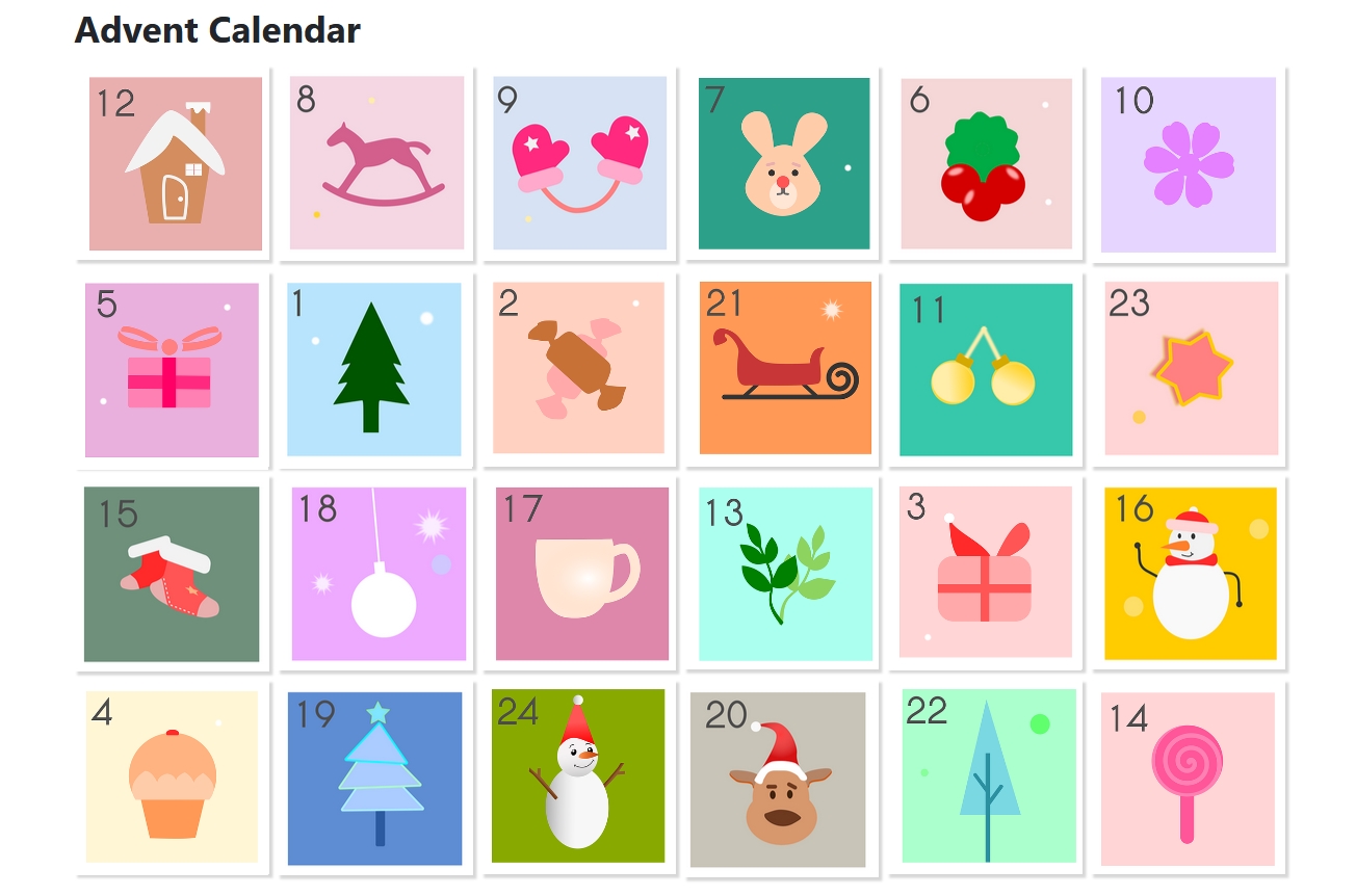 Screenshot from Advent Calendar