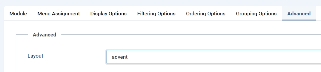 Configuration module