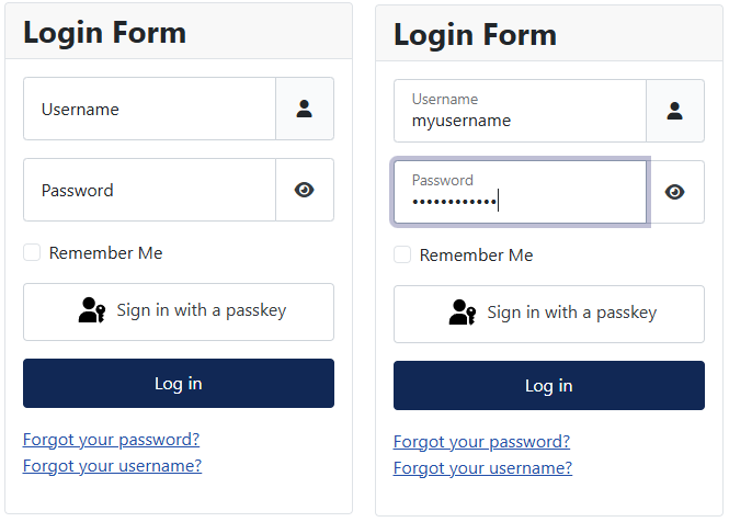 Modified Joomla Login Form using floating Labels