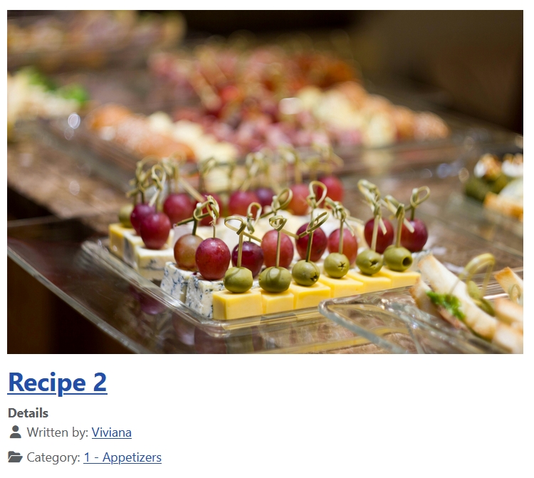 Screenshot from a blog article with linked author