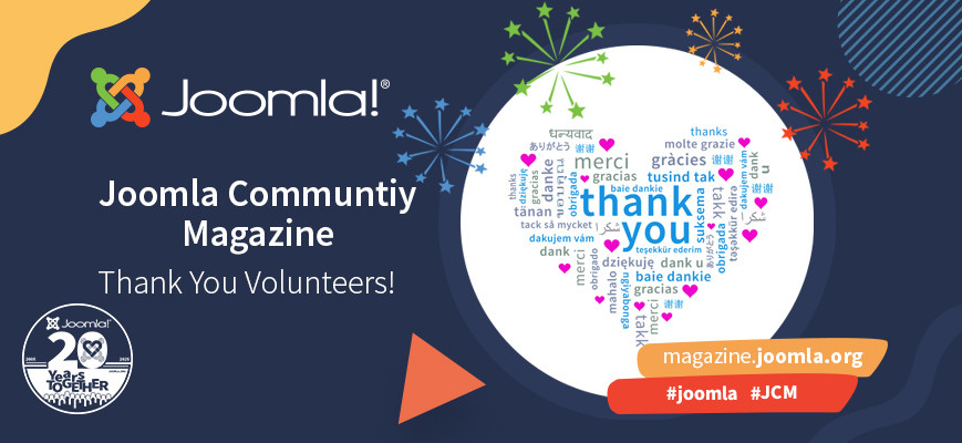 Thank you Joomla Community Magazine Volunteers!