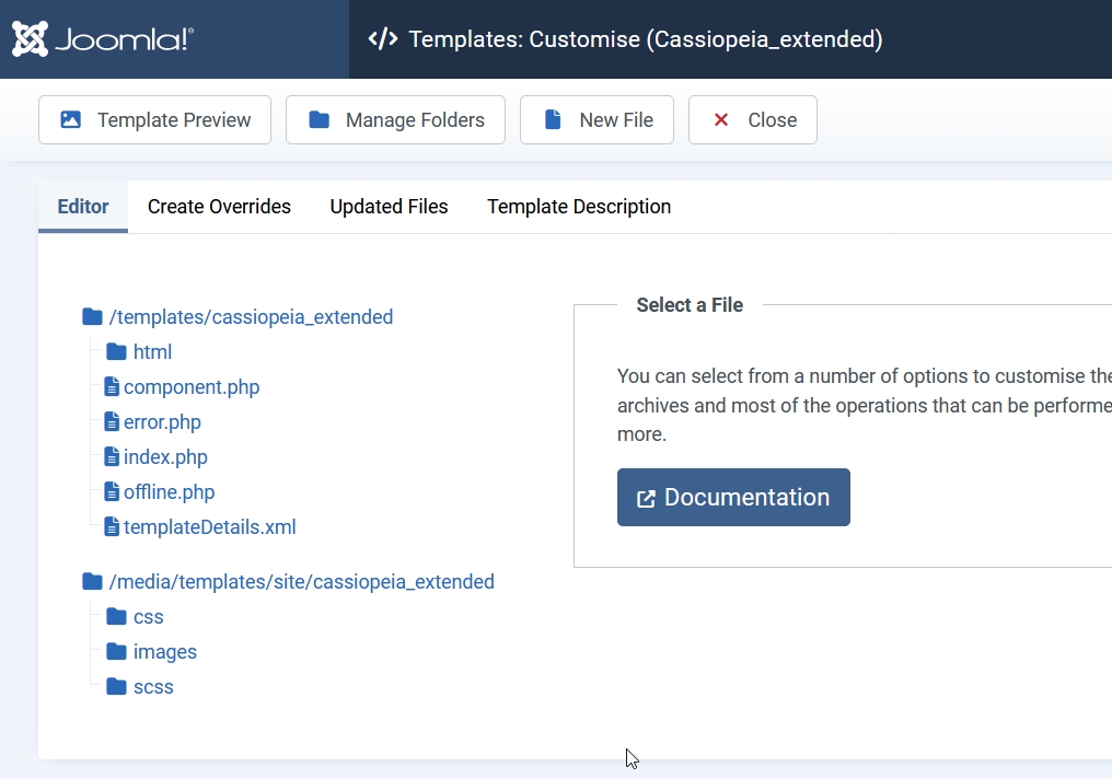 Screenshot of the files in backend