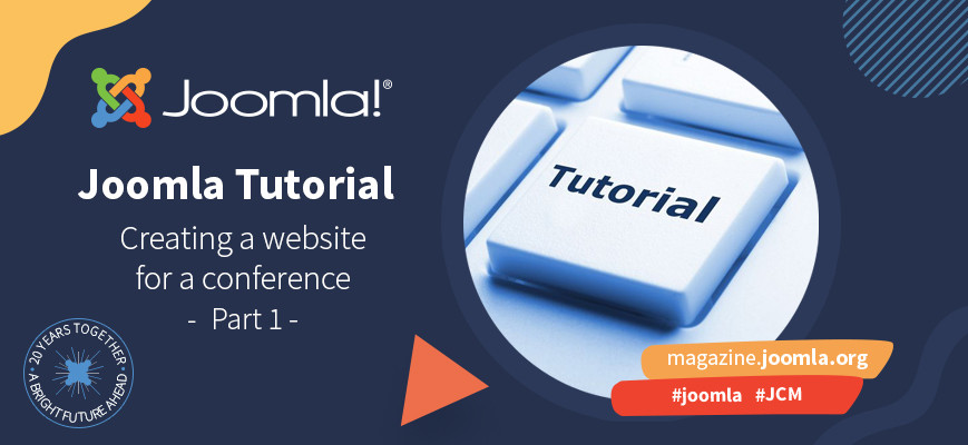 How to create a conference website with Joomla Core