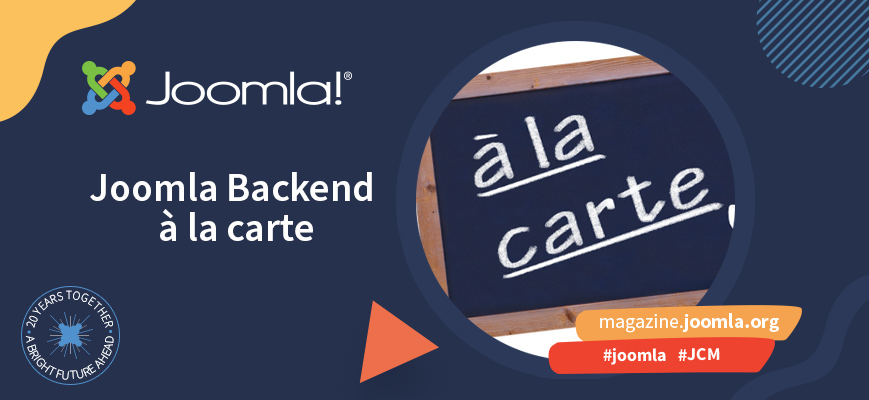 Joomla Backend à la Carte