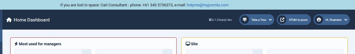 customtop module with light blue background
