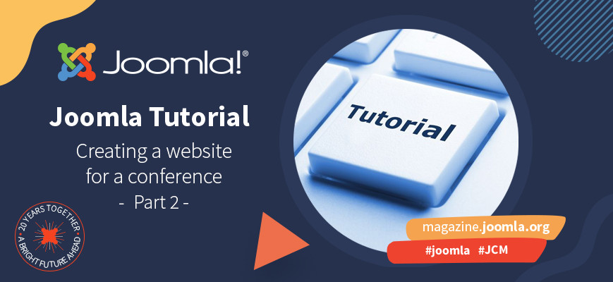 How to create a conference website with Joomla Core - Part 2