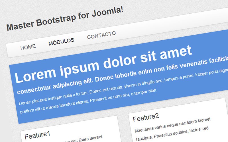Master Bootstrap - Plantilla gratis para Joomla!