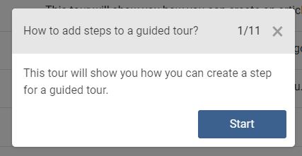 gt14 you have created steps to guided tour