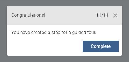 gt14 you have created steps to guided tour