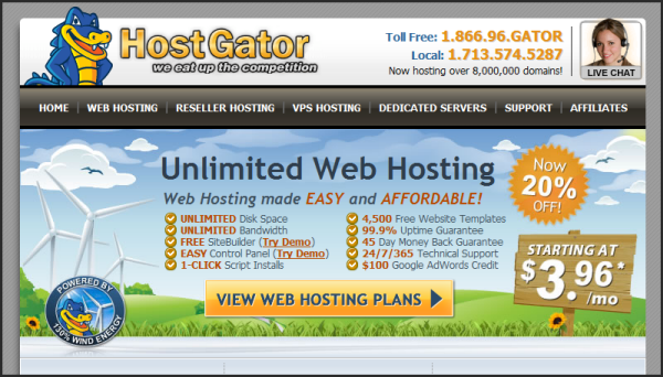 Premium web hosting provider | Hostgator's screenshot