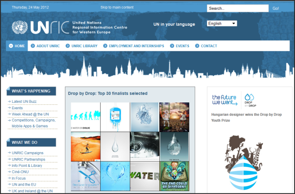 Popular websites using Joomla |  UNRIC