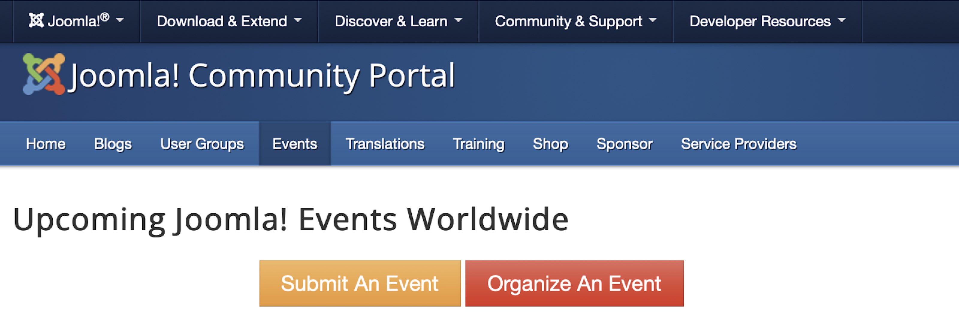 submit event on community portal